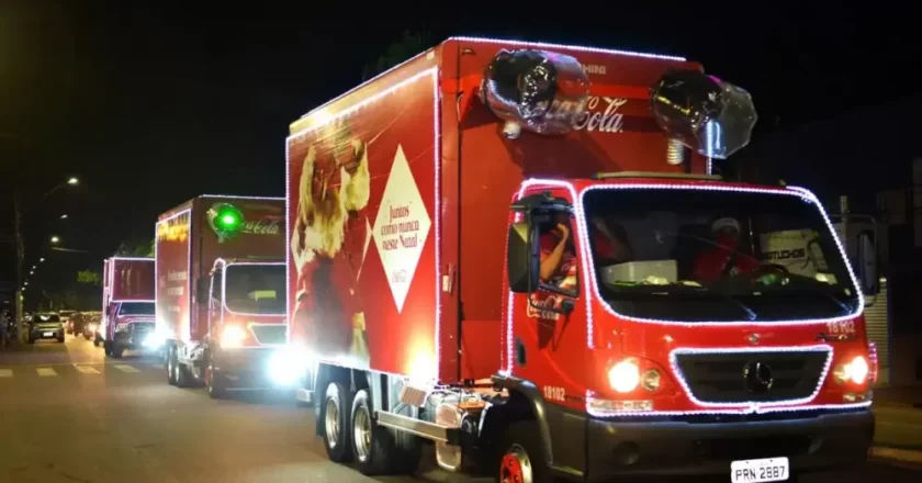 Caravana de Natal da Coca-Cola 2024: confira a data e o trajeto em Águas Lindas de Goiás