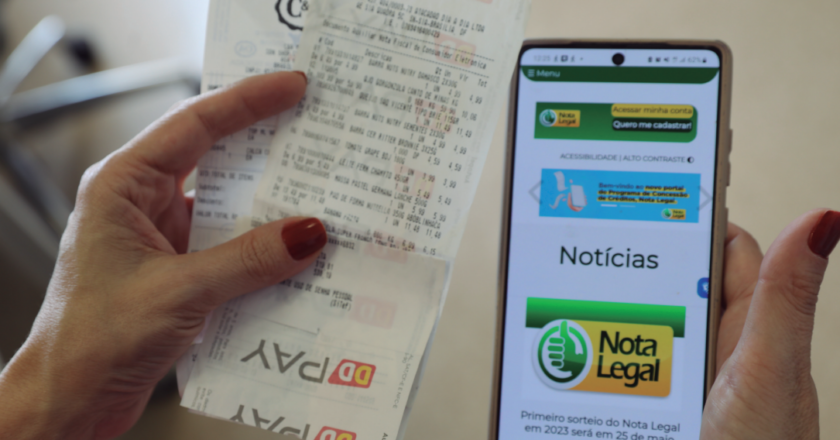 Indique sua conta bancária para receber créditos em dinheiro do Nota Legal
