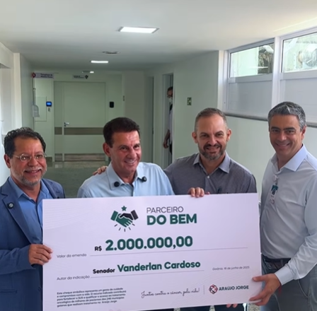 Hospital Araújo Jorge recebe R$ 2 milhões em emendas do senador Vanderlan Cardoso