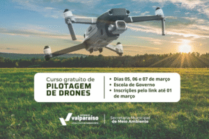 Prefeitura de Valparaíso oferece curso gratuito para operadores de drones