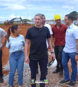 Obra histórica: Dr. Lucas e Aleandra acompanham avanço do Hospital Municipal e Maternidade