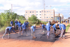 Águas Lindas intensifica obras e amplia recuperação asfáltica em todo o município