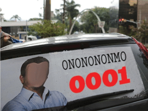 Motoristas de app e táxi estão proibidos de exibir propaganda política