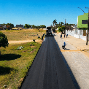 Recapeamento da Avenida Santa Luzia é iniciado em Águas Lindas de Goiás