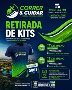 Participantes da 2ª Corrida do Meio Ambiente já podem retirar os kits em Águas Lindas