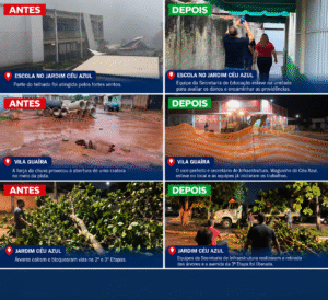 Após temporal causar estragos em Valparaíso, Prefeitura age ainda à noite e mantém equipes nas ruas nesta sexta