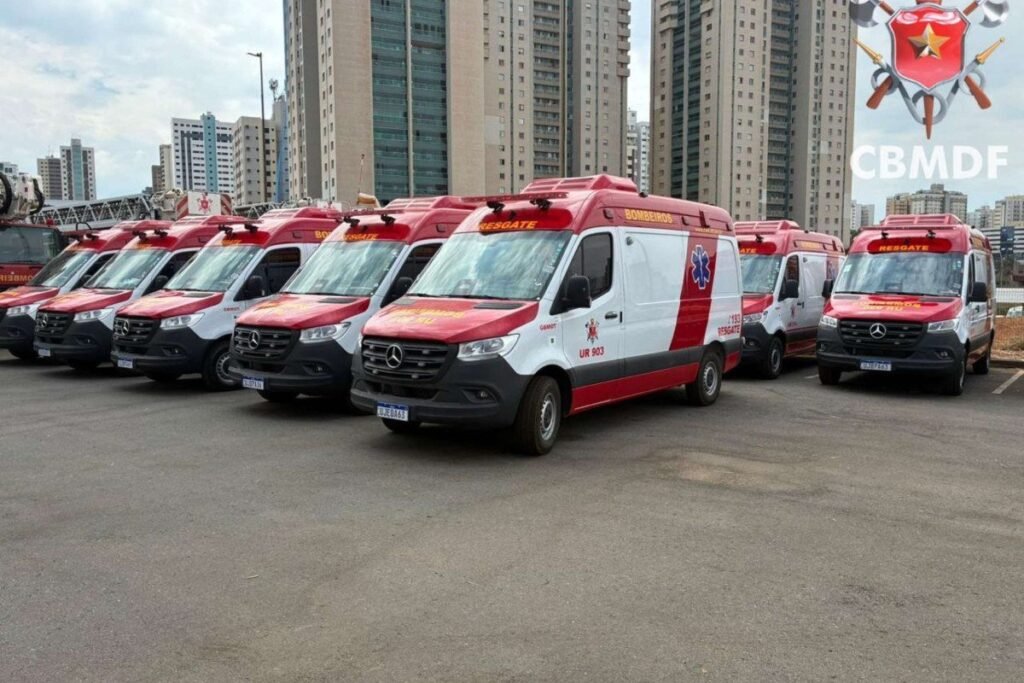 CBMDF recebe 58 novas viaturas e prepara entrega de ambulâncias às unidades operacionais