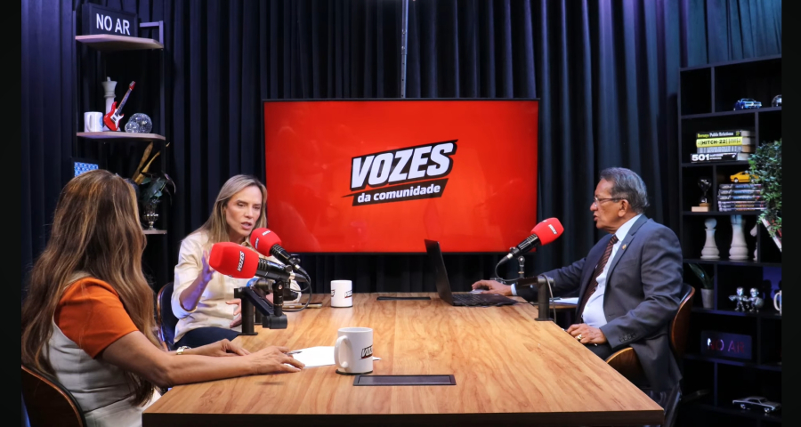 Celina destaca recuperação do GDF Saúde e fala em possível aliança com PSD durante entrevista ao Vozes da Comunidade