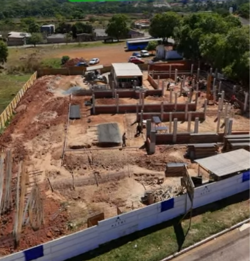 Obras da UBS do Santa Lúcia avançam e Prefeitura acompanha nova estrutura de saúde em Águas Lindas