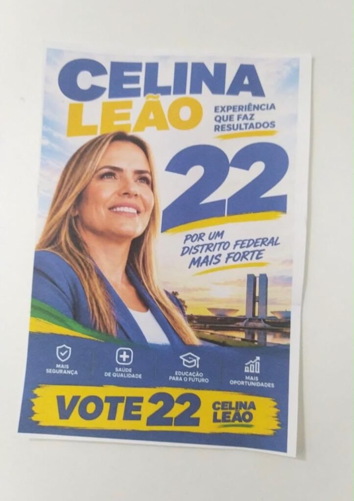 Até onde vai o desespero dos adversários? Panfleto com número errado de Celina levanta suspeitas no DF