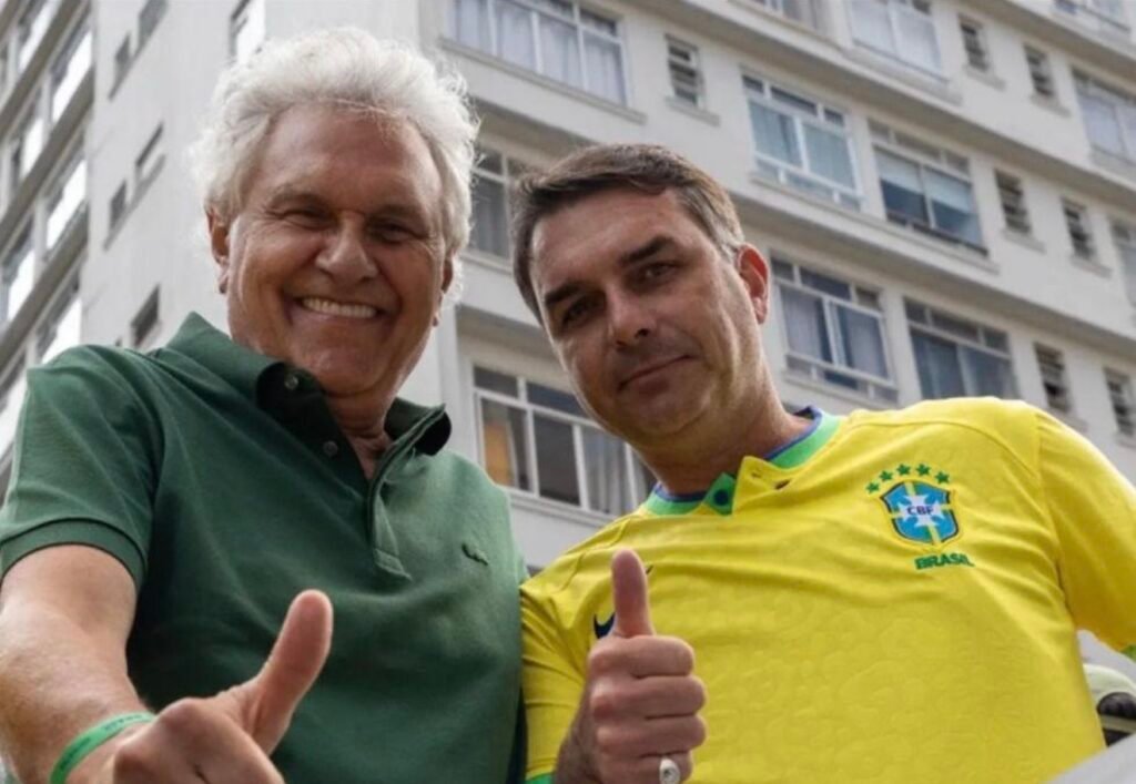 Daniel e Caiado recebem Flávio em Goiânia para oficializar apoio no segundo turno