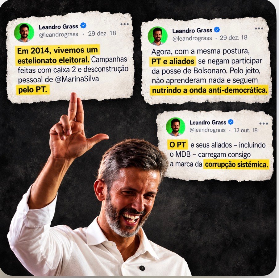 Grass busca o Buriti pelo PT depois de acusar partido de “corrupção sistêmica” e “estelionato eleitoral”