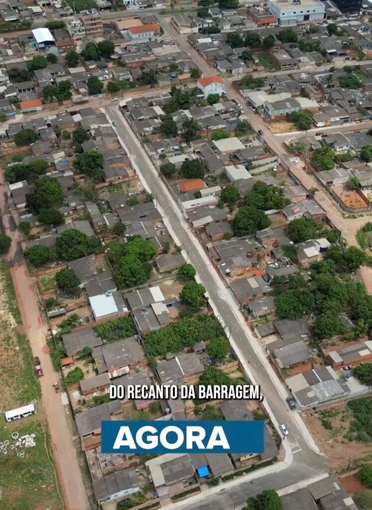 Dr. Lucas anuncia conclusão de obras em ruas e calçadas no Recanto da Barragem, em Águas Lindas