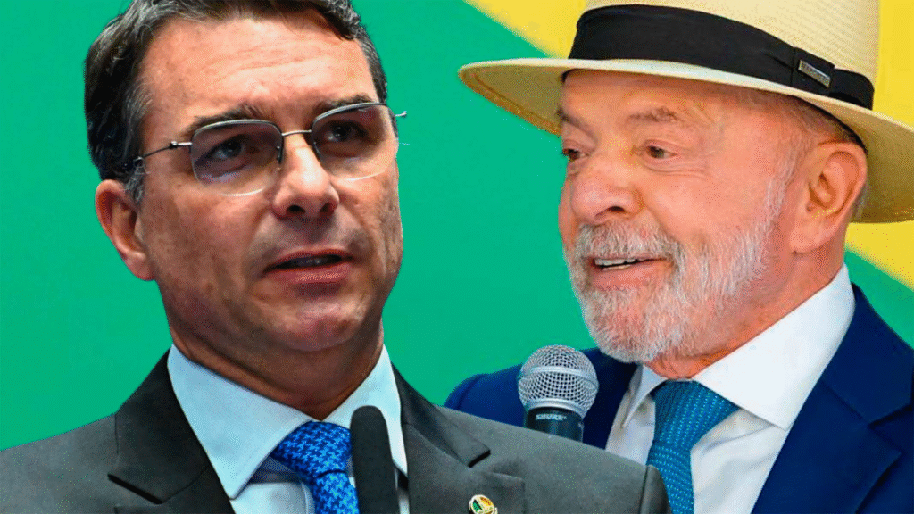 Flávio Bolsonaro aparece com 52% dos votos válidos contra 48% de Lula em nova pesquisa BTG/Nexus