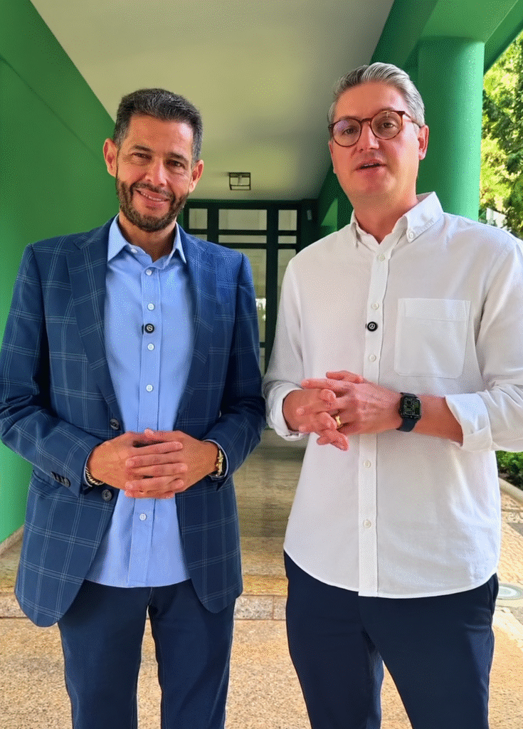 Dr. Lucas e Anderson Teodoro buscam apoio de Daniel Vilela para melhorar abastecimento de água em Águas Lindas